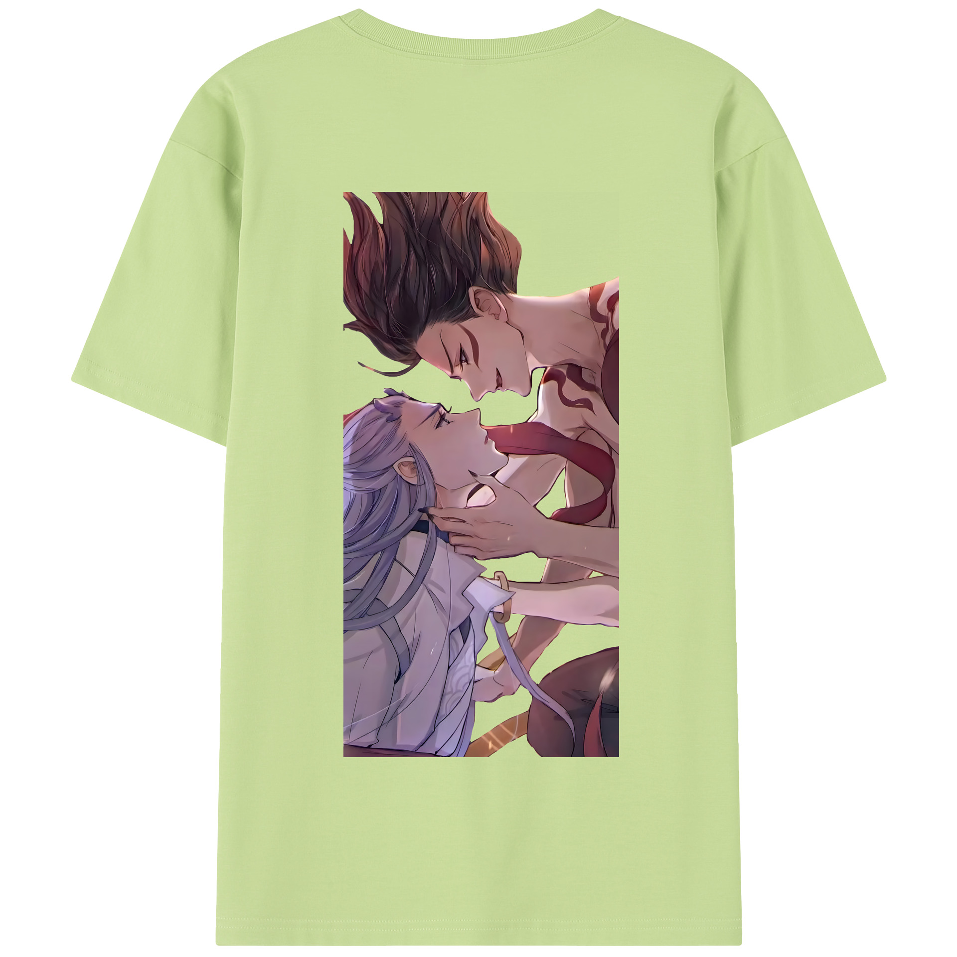 （画像用） Ne Zha 2 ナタ 魔童の大暴れ 綿100％半袖Tシャツ（背面プリント）